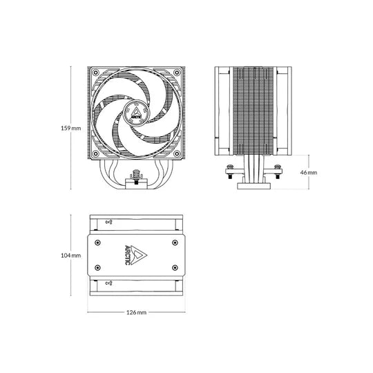 Arctic Freezer 36 A-RGB CPU Cooler - White Arctic Freezer 36 A-RGB CPU Cooler - White